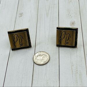 VTG Swank Seahorse Cuff Links‎